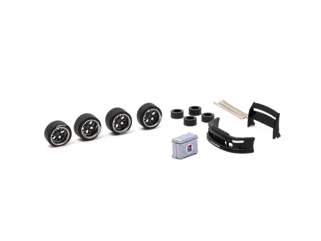 Tarmac Works 1:64 AL13 Wheels DC 003 Chrome/Gun metal - Designed for RWB Models - Image 2