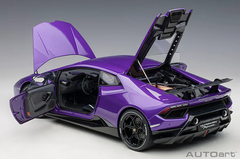 AUTOart 1:12 Lamborghini Huracan Performante in Viola Pasifae / Pearl Purple - Image 5