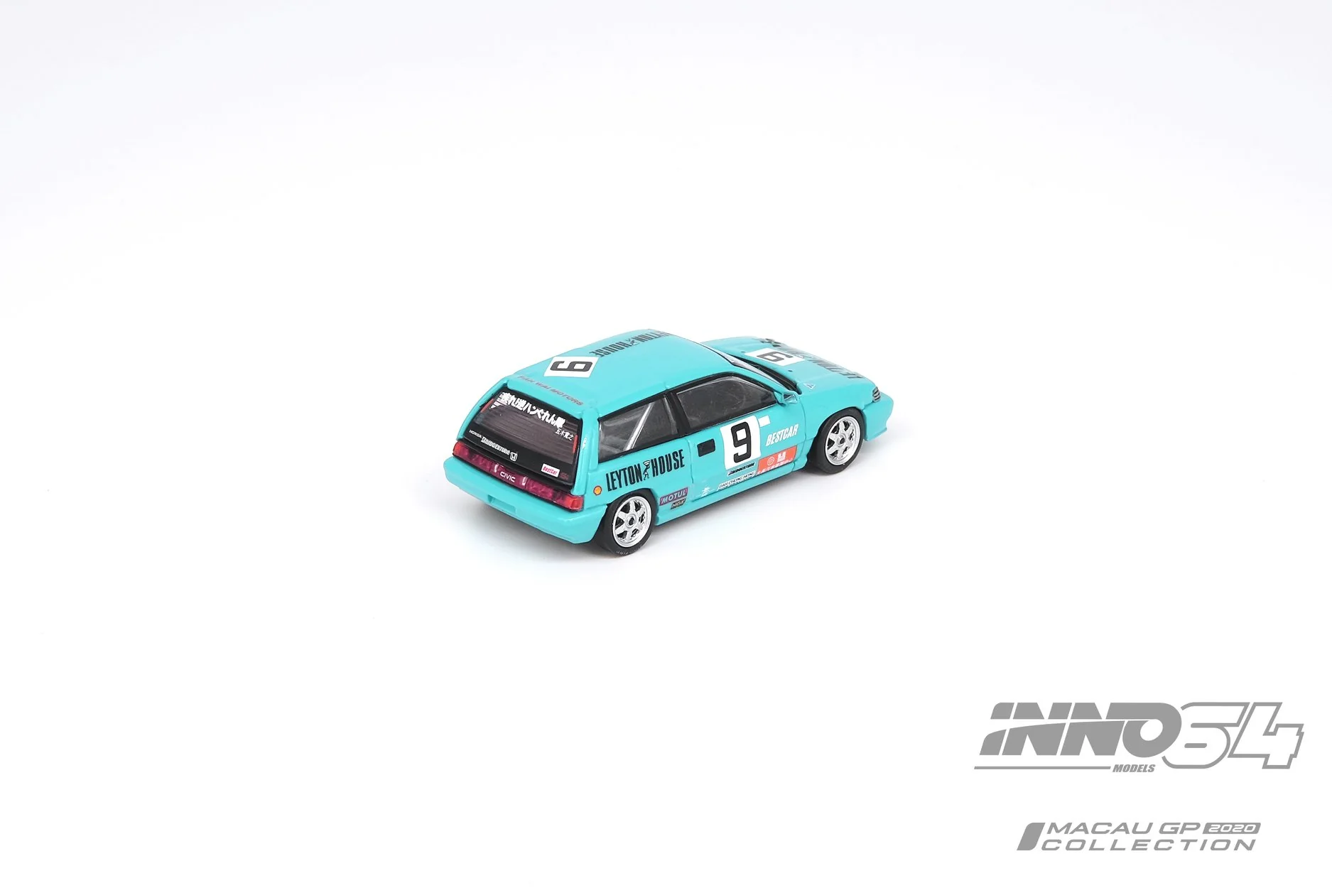INNO Models 1:64 Honda Civic E-AT #9 "Team Leyton House" MGP - Image 2
