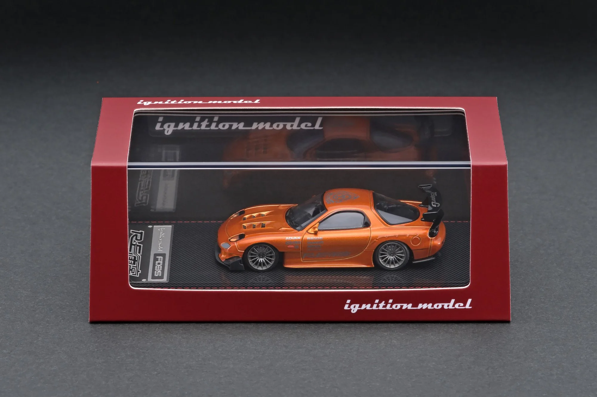 Ignition Model 1:64 Mazda RX-7 FD3S RE Amemiya Orange Metallic - Image 3