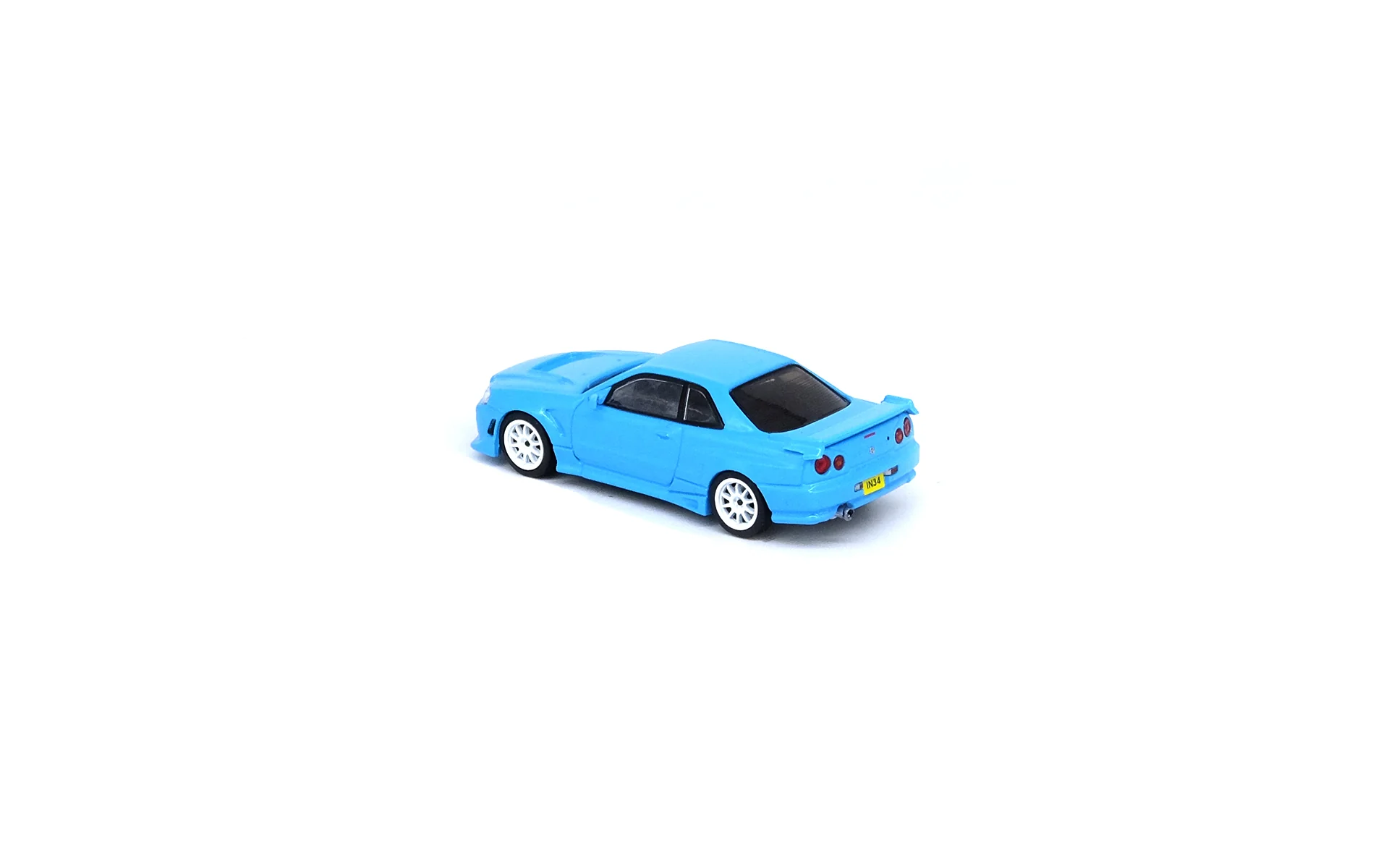 INNO64 1:64 Nissan Skyline GTT (R34) HK ToyCar Salon 2022 Event Edition in Baby Blue - Image 2