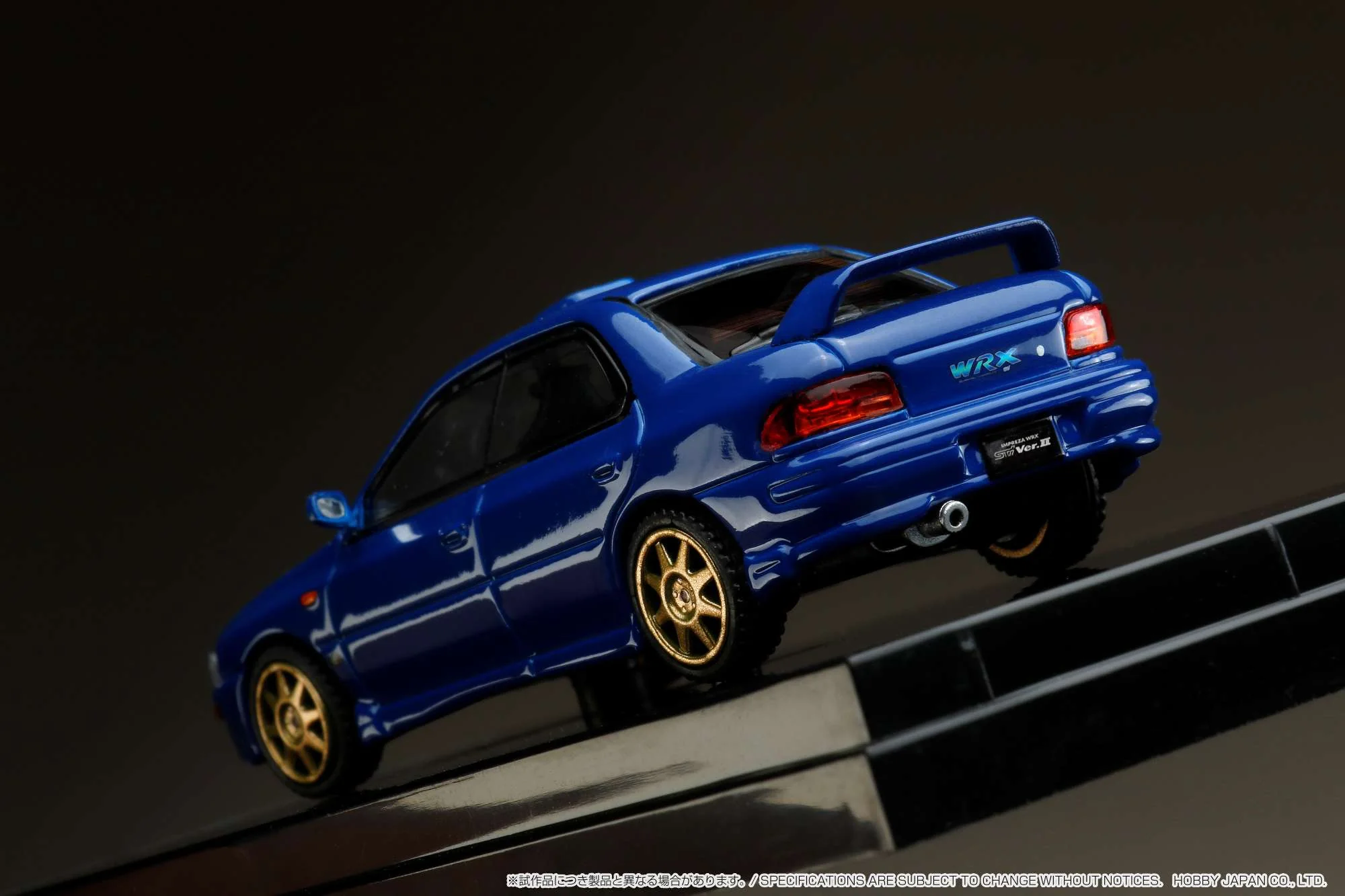 Hobby Japan 1:64 Subaru Impreza WRX (GC8) STi Version Ⅱ Sports Blue with Engine Display Model - Image 7