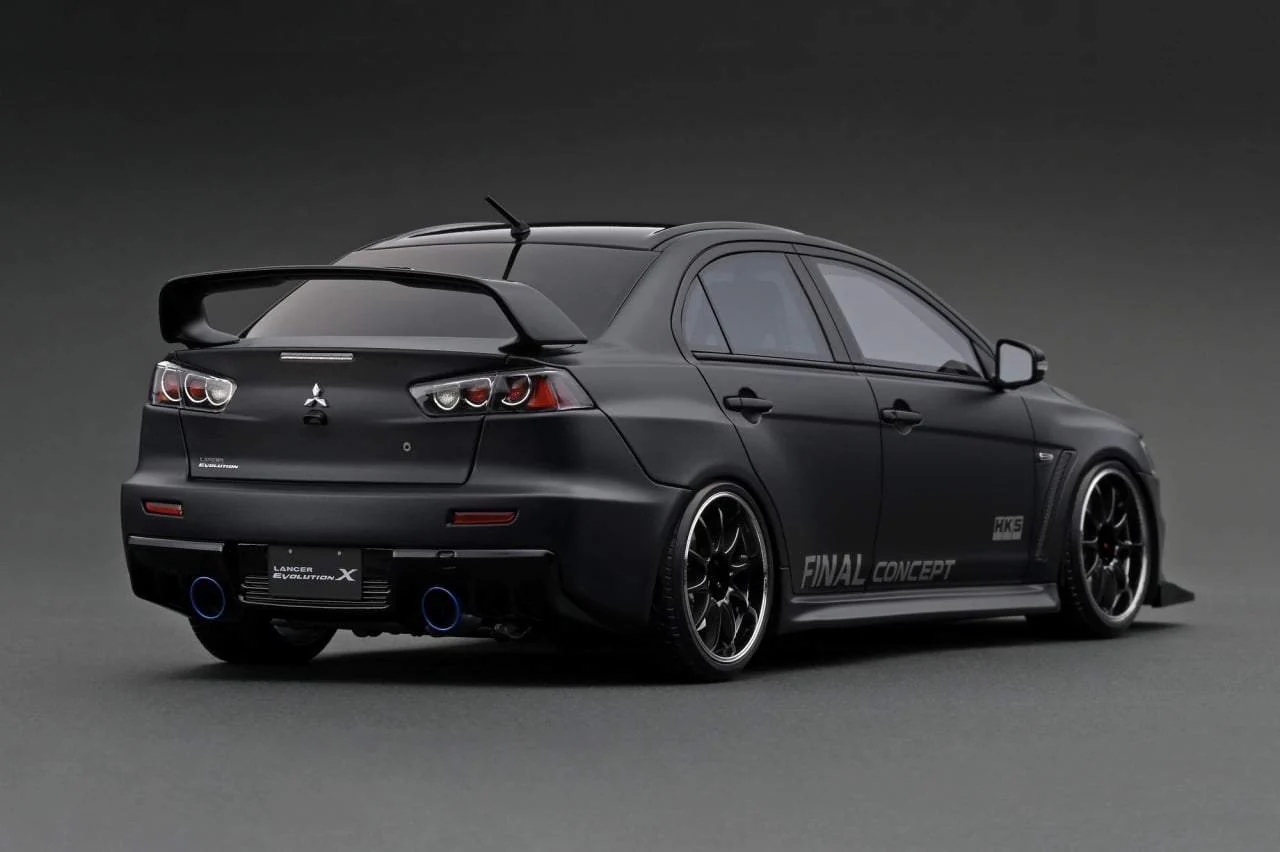 Ignition Model 1:18 Mitsubishi Lancer Evolution X (CZ4A) Matte Black - Image 2