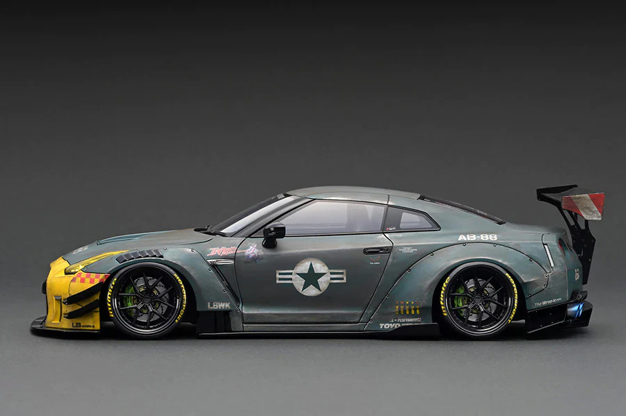 Ignition Model 1:18 Nissan GT-R R35 Type 2 in Matte Green - Image 2