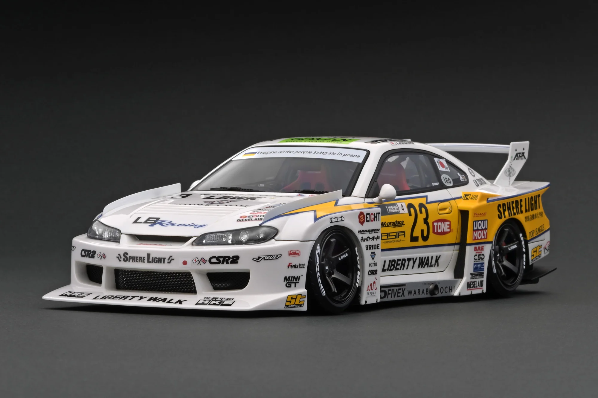 Ignition Model 1:18 Nissan Silvia (S15) LBWK Super Silhouette with Mr. Hibino Figure - Image 2