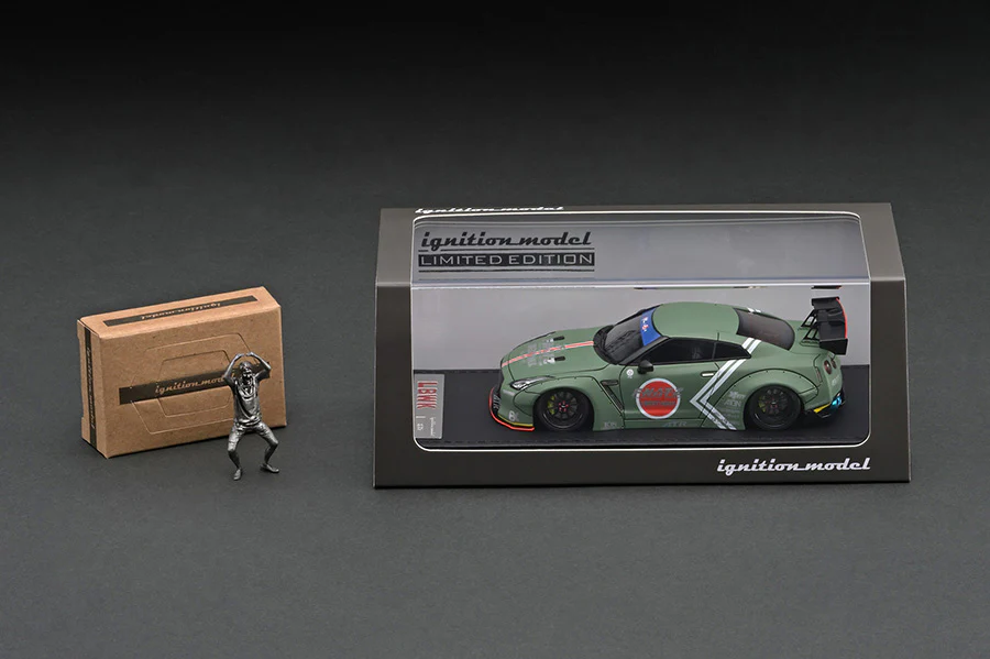 Ignition Model 1:43 Nissan GT-R (R35) LB-WORKS Zero Fighter Tokyo Auto Salon 2015 with Mr. Kato Figure - Image 6