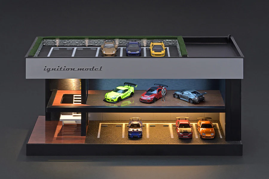 Ignition Model 1:64 Model Car Showroom Diorama with Lighting Display - Image 6