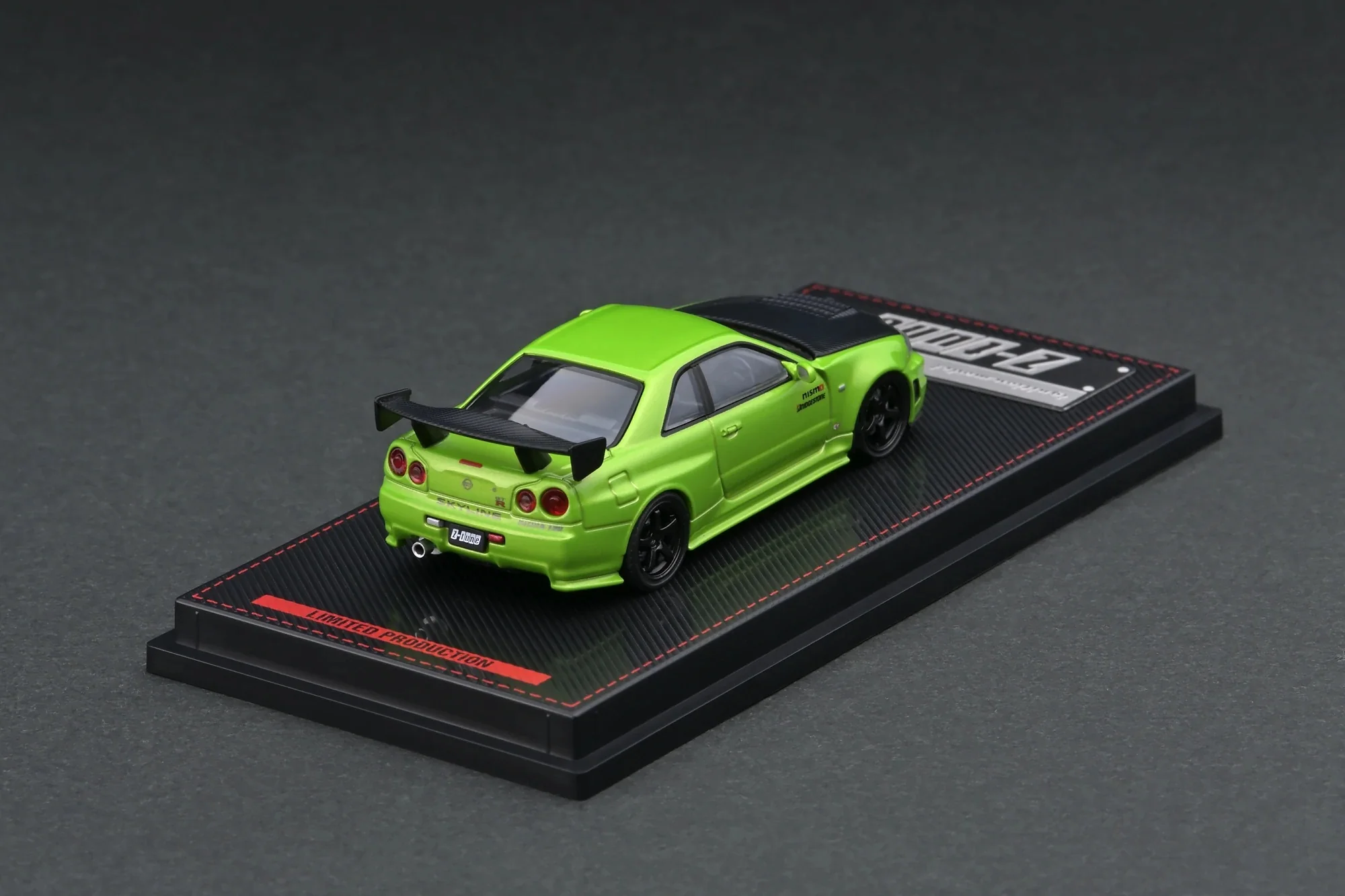 Ignition Model 1:64 Nissan R34 GT-R NISMO Z-Tune in Green Metallic - Image 2