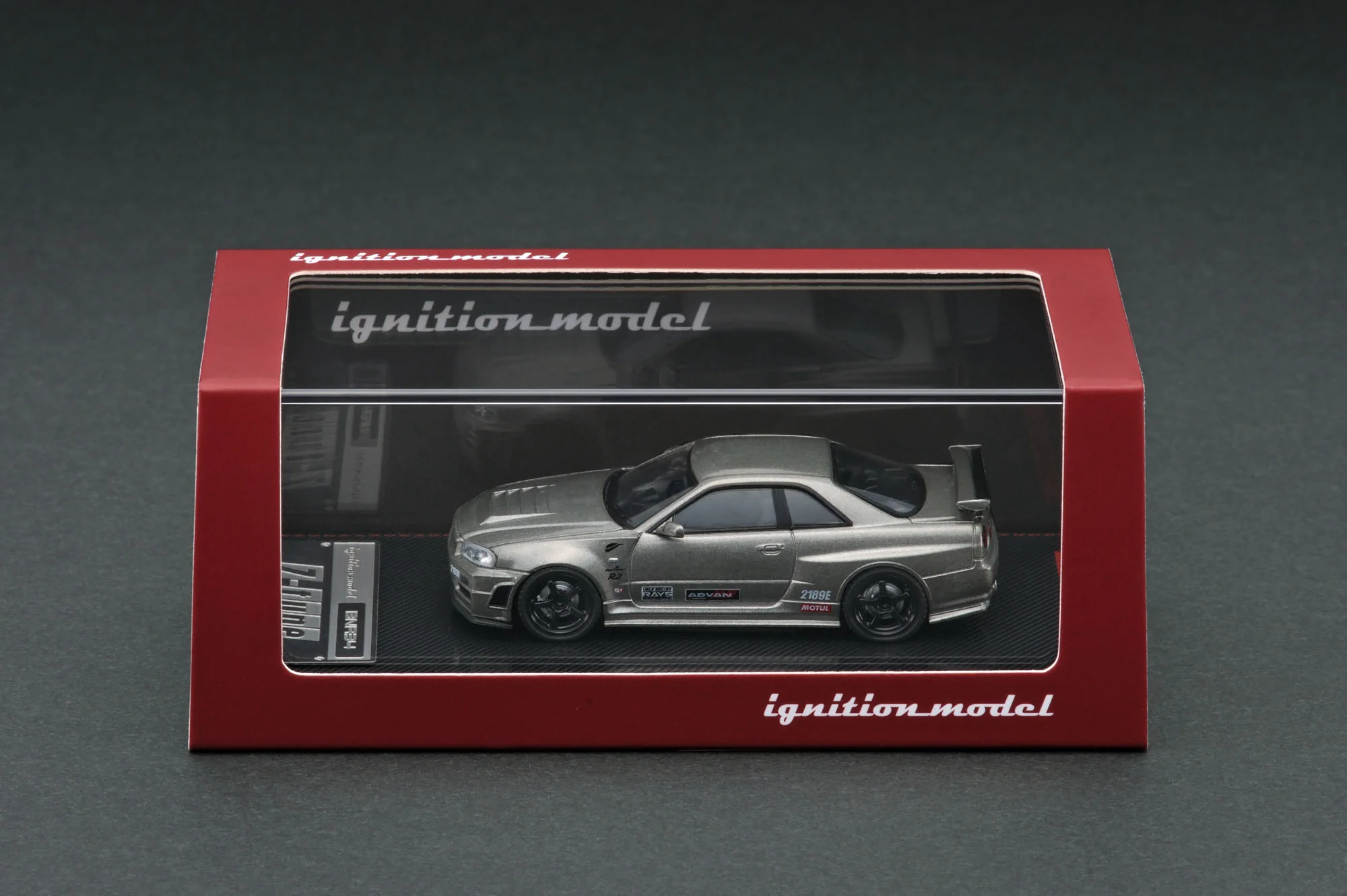 Ignition Model 1:64 Nissan Skyline Nismo R34 GT-R Z-Tune CRS Gunmetal - Image 3