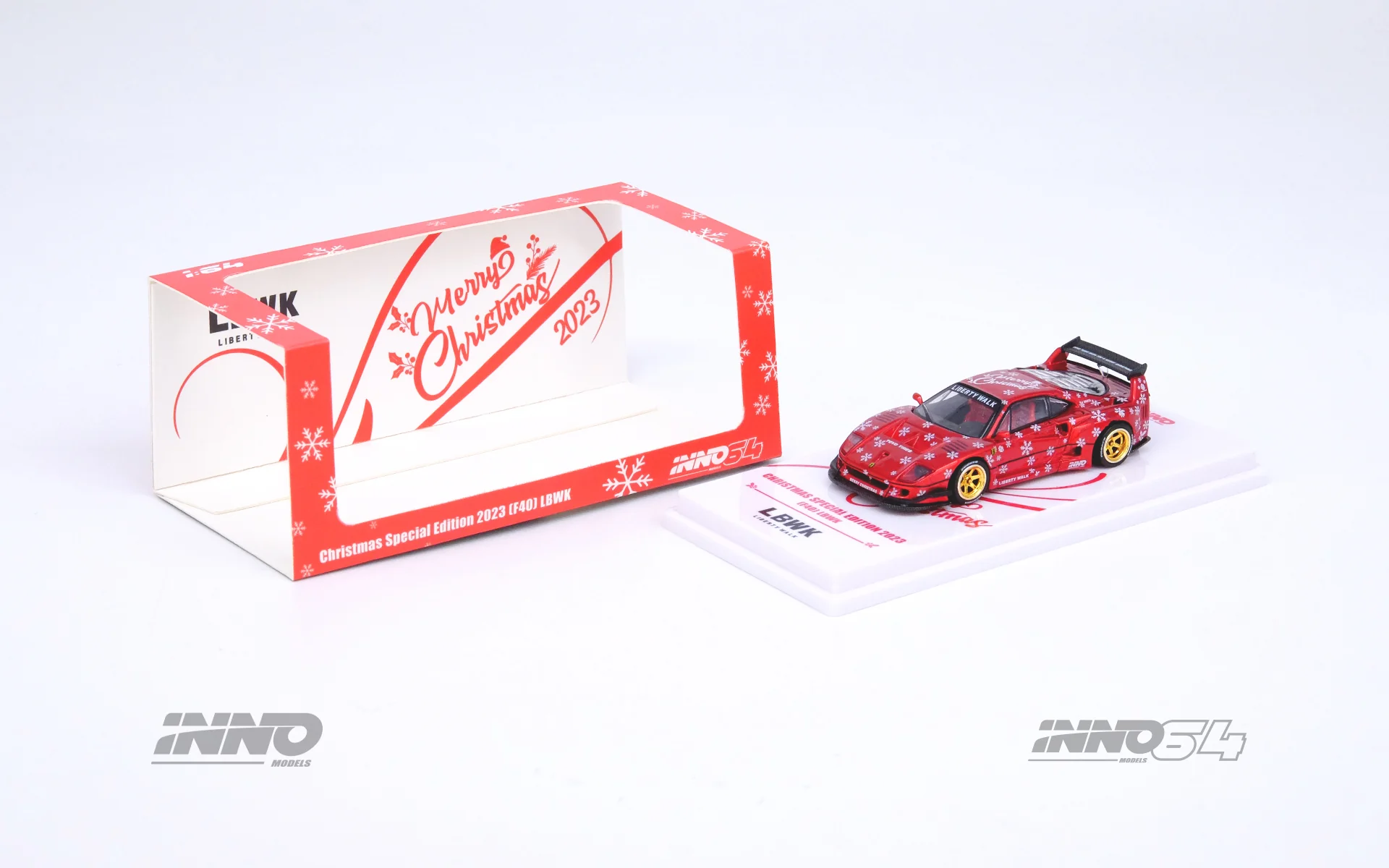 INNO64 1/64 Ferrari F40 Liberty Walk 2023 Christmas Edition - Image 4