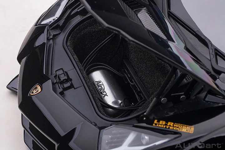 AUTOart 1:18 Liberty Walk Lamborghini Aventador Limited Edition in Gloss Black with Gold Accents - Image 7