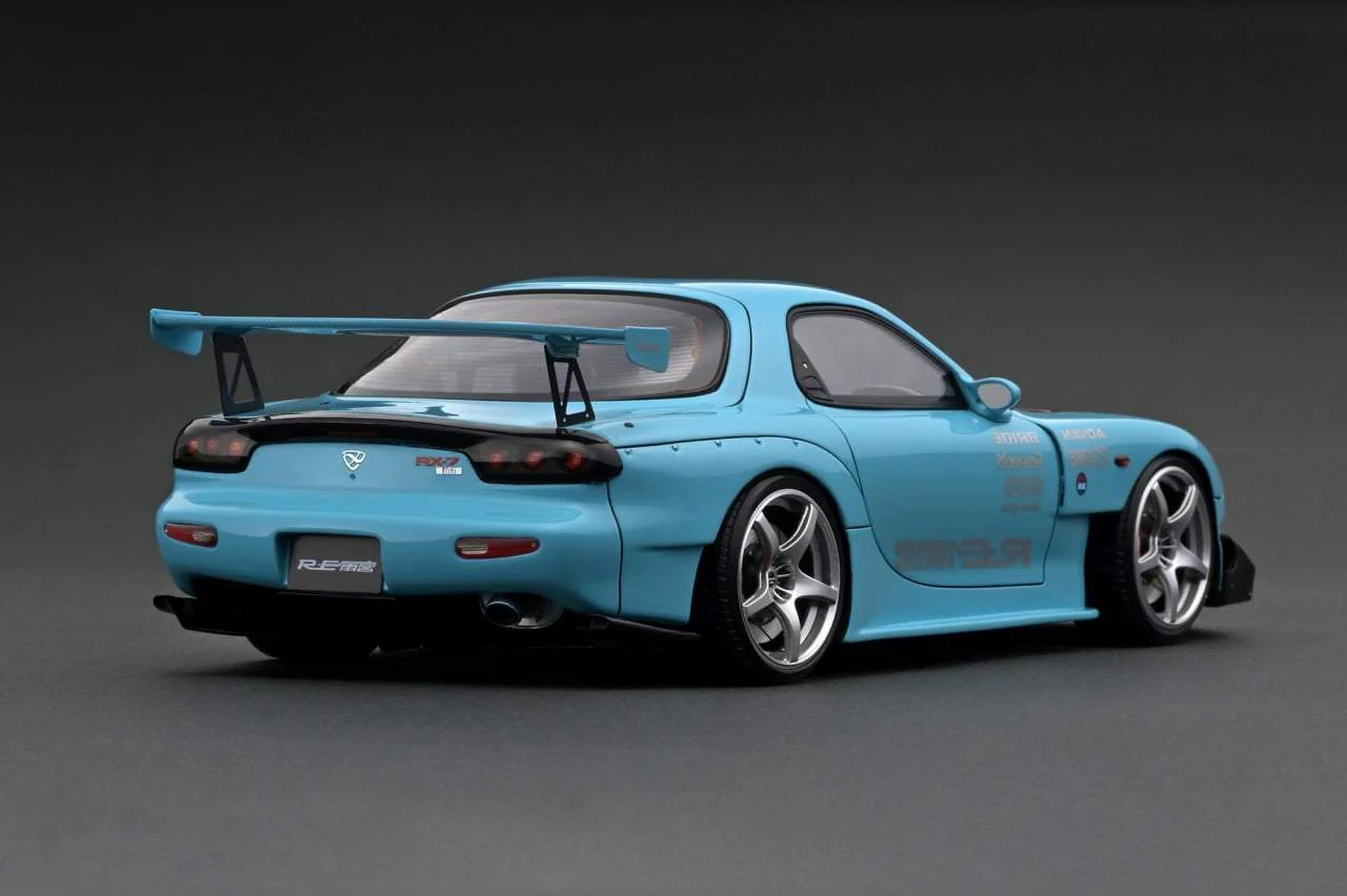 Ignition Model 1:18 Mazda RX-7 FD3S RE Amemiya Light Blue - Image 2