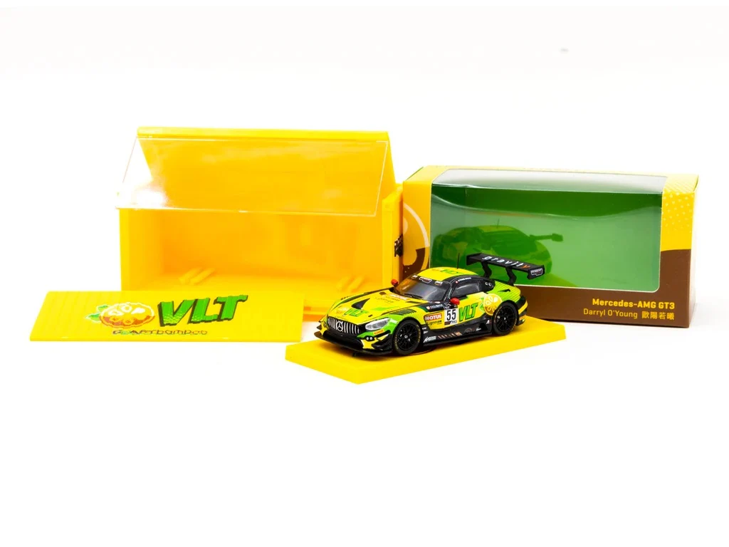 Tarmac Works 1:64 Mercedes-AMG GT3 GT World Challenge Asia ESPORTS Championship 2020 #55 with Container & Oil Can - Image 3