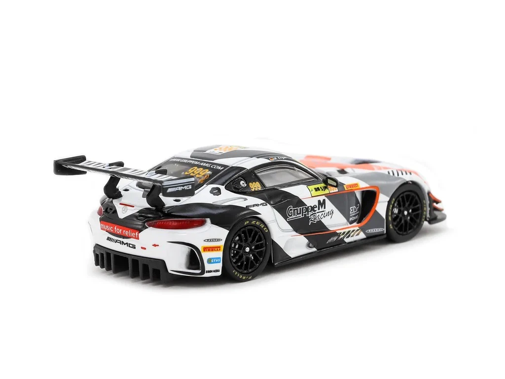 Tarmac Works 1:64 Mercedes-AMG GT3 Macau GT Cup - FIA GT World Cup 2017 #999 3rd Place - Give an Hour/320 Changes Direction Special Charity Edition - Image 3