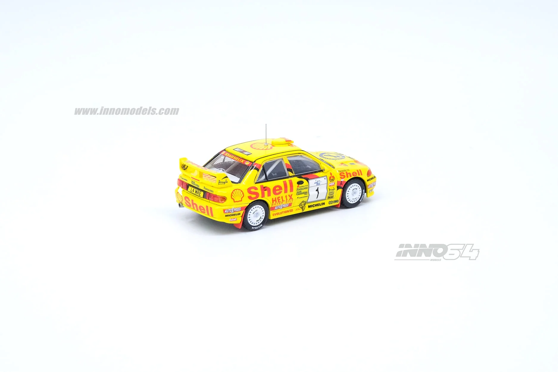 INNO Models 1:64 Mitsubishi Lancer EVO III #1 Neste 1000 Lakes Rally Finland 1995 Tommi Makinen / Seppo Harjanne - Image 2