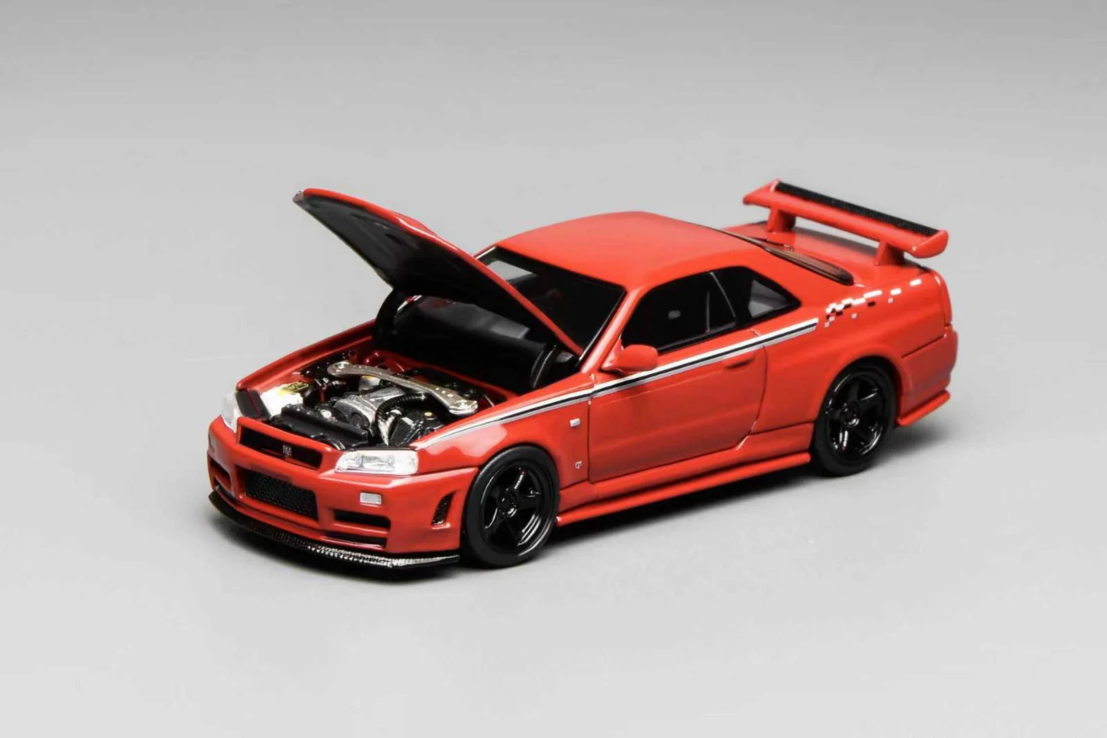*PREORDER* MotorHelix 1:64 Nissan Skyline GT-R (R34) Nismo Customized - Nismo Red - Image 4