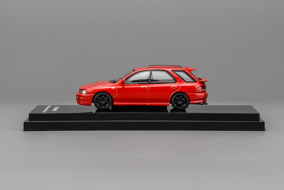 *PREORDER* MotorHelix 1:64 Subaru Impreza Wagon WRX STi Ver. VI Customized in Cherry Red Blossom - Image 3