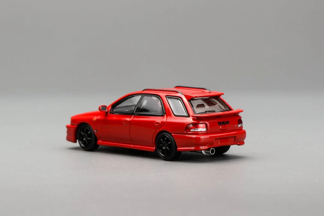 *PREORDER* MotorHelix 1:64 Subaru Impreza Wagon WRX STi Ver. VI Customized in Cherry Red Blossom - Image 4