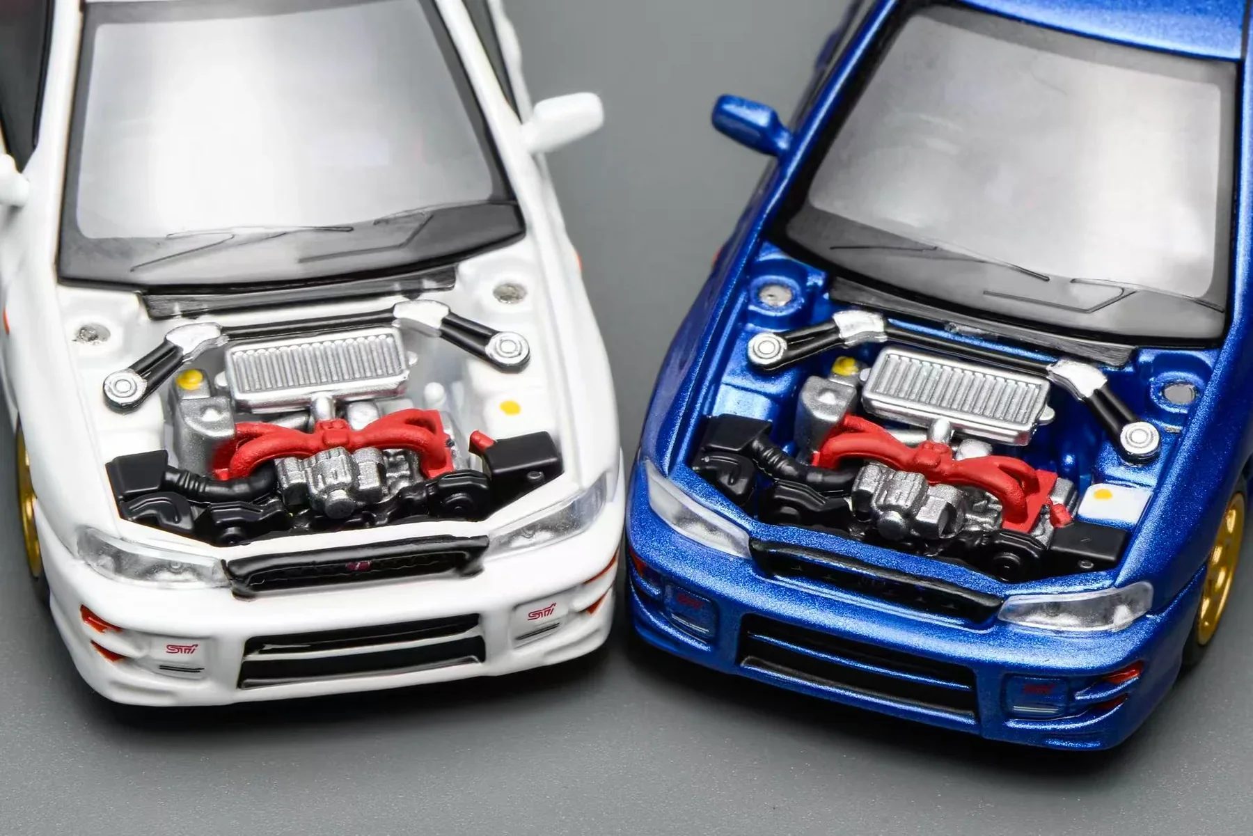 MotorHelix 1:64 Subaru Impreza Wagon WRX STi Ver. VI Customized in World Rally Blue Mica - Image 6