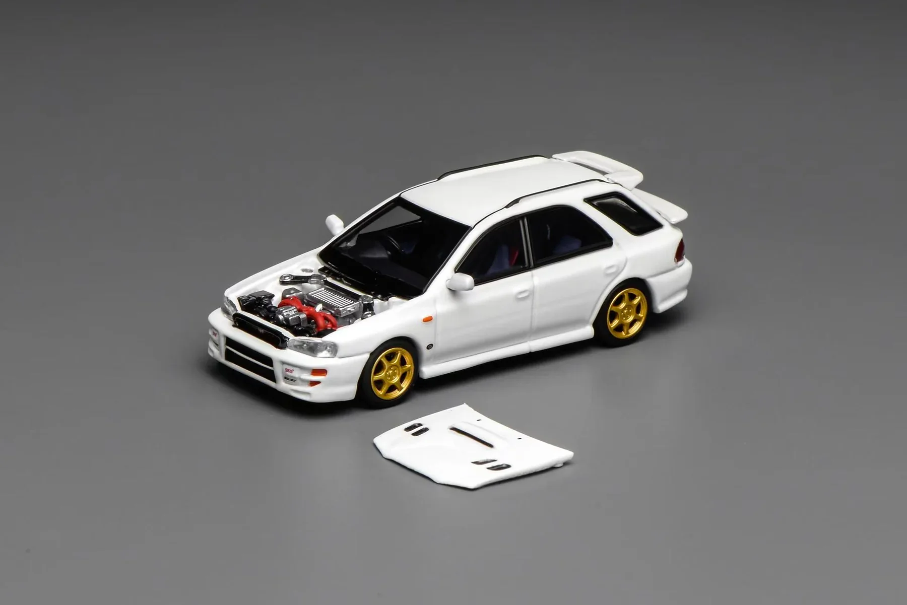 MotorHelix 1:64 Subaru Impreza Wagon WRX STi Ver. VI in Pure White