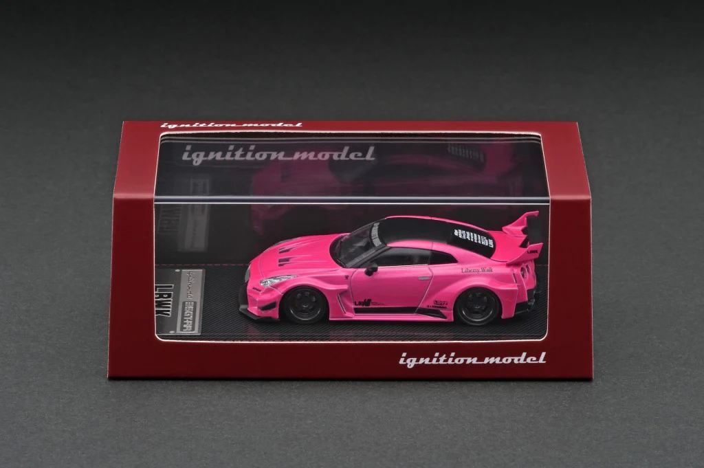Ignition Model 1:64 Nissan Liberty Walk Silhouette Works 35GT-RR in Pink - Image 3