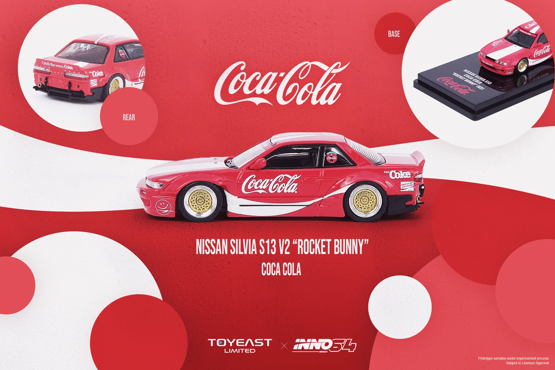 INNO Models 1:64 Nissan Silvia S13 V2 Pandem Rocket Bunny Coca Cola - Image 3