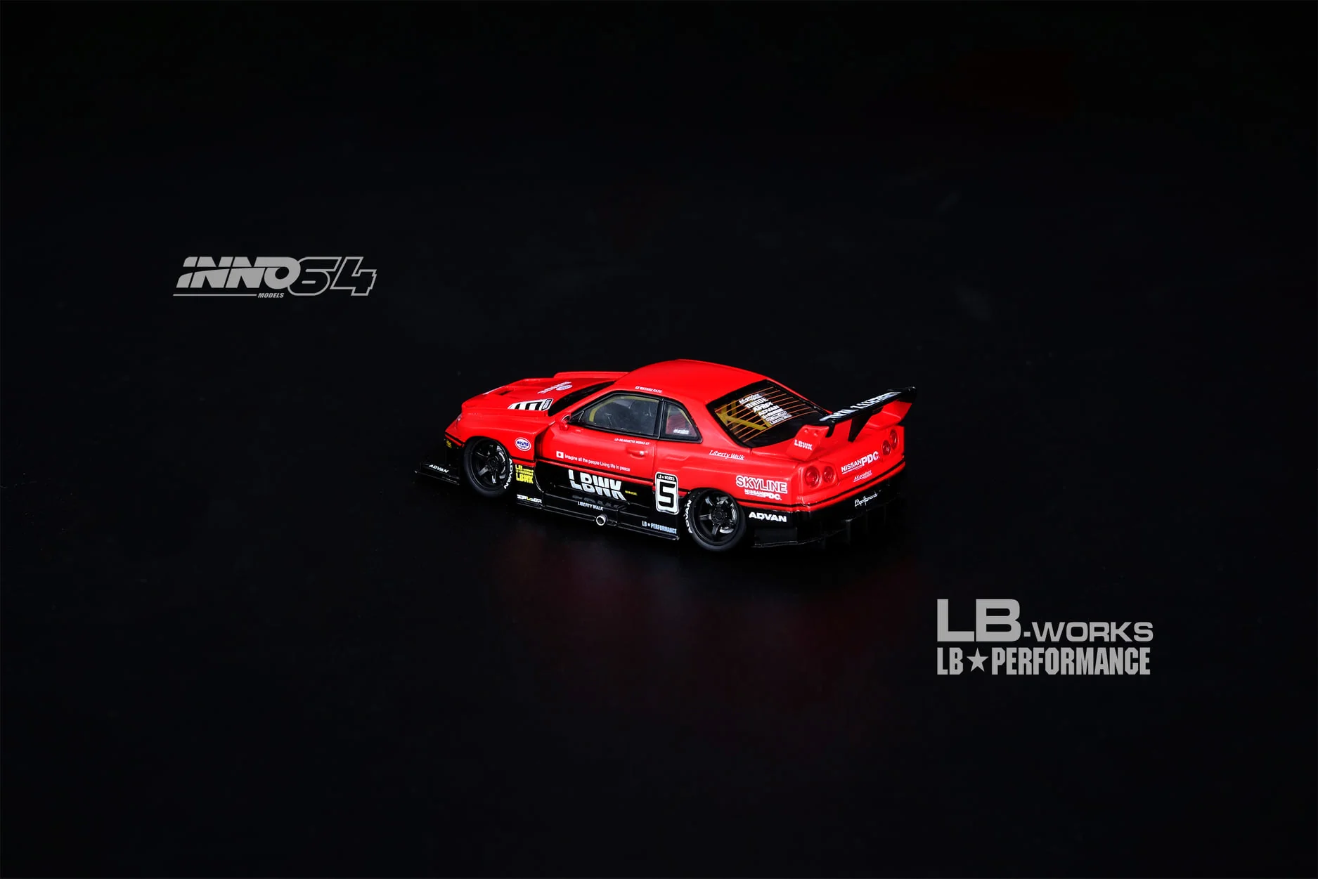 INNO Models 1:64 Nissan Skyline ER34 Super Silhouette Liberty Walk - Image 2