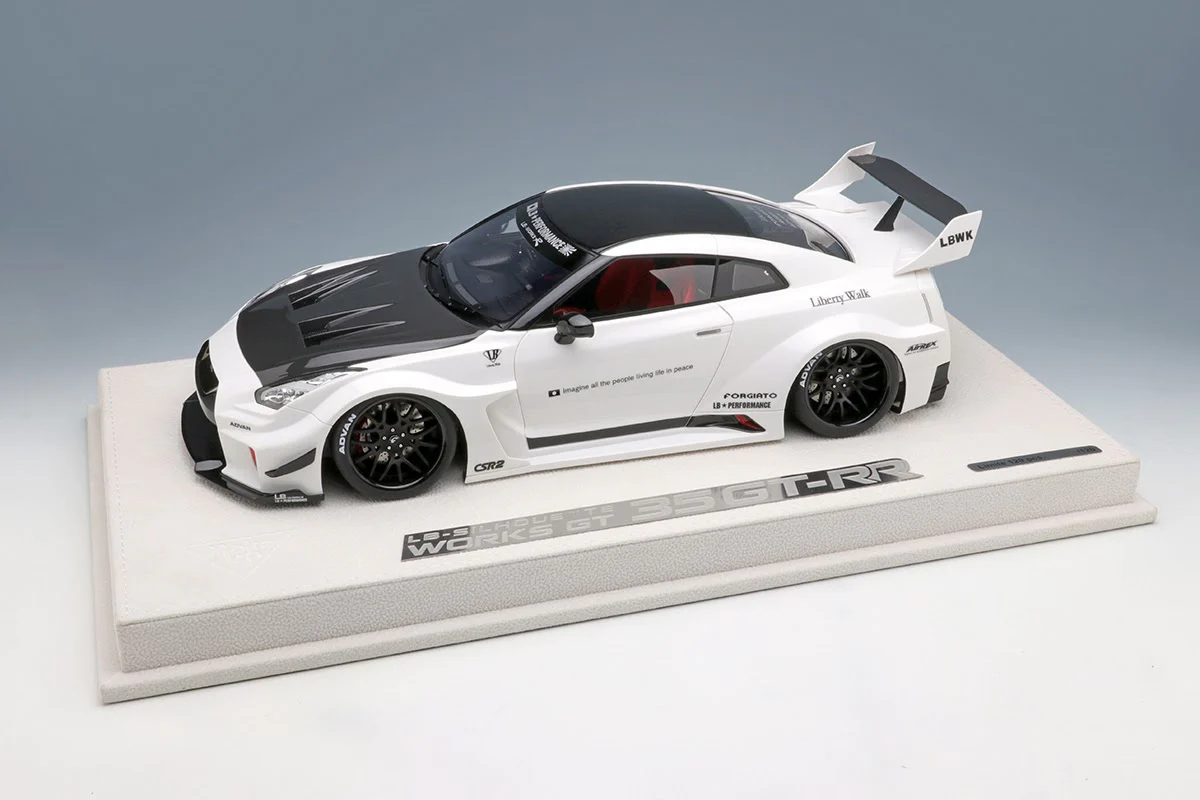 Nissan Skyline GT-R Liberty Walk Silhouette Works GT 35GT-RR in Pearl White - Image 4