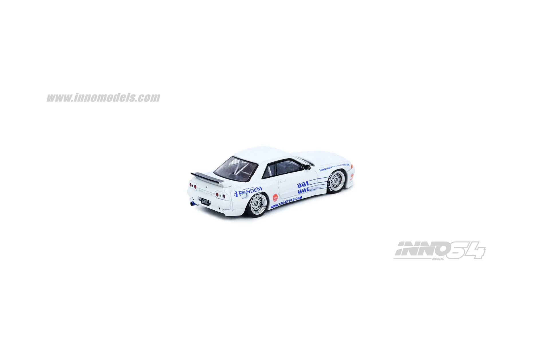 INNO Models 1:64 Nissan Skyline GT-R R32 Pandem Rocket Bunny in White - Image 2
