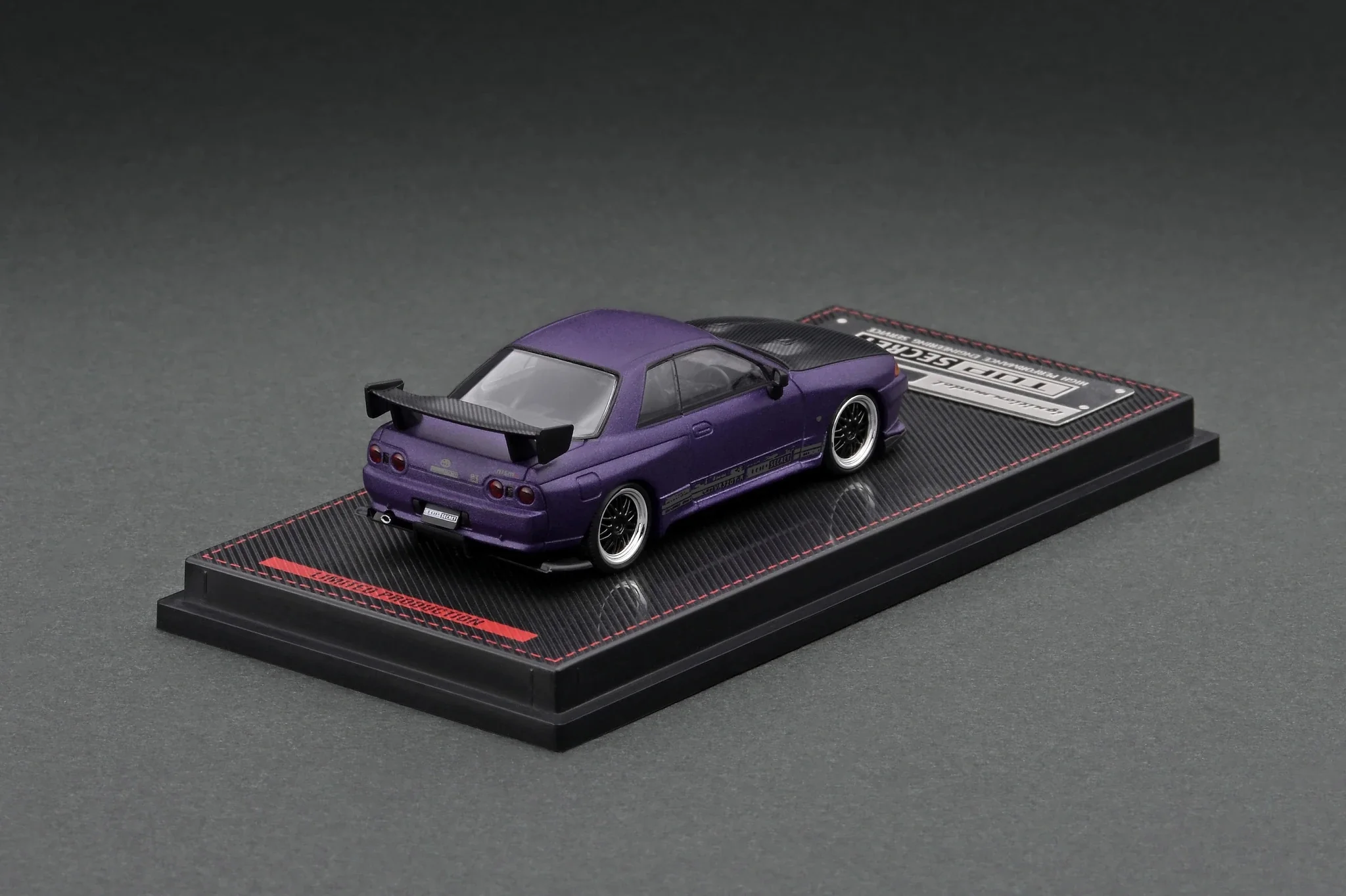 Ignition Model 1:64 Nissan Skyline GT-R (VR32) TOP SECRET in Matte Purple Metallic - Image 2