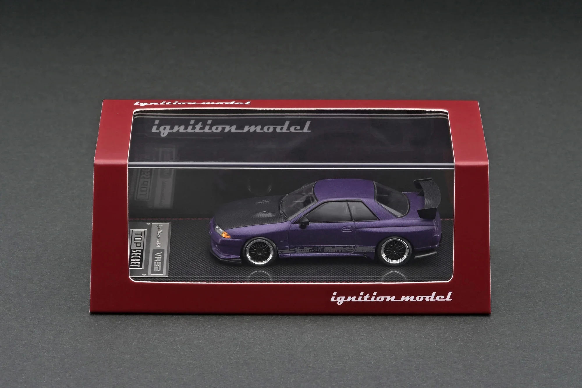 Ignition Model 1:64 Nissan Skyline GT-R (VR32) TOP SECRET in Matte Purple Metallic - Image 3