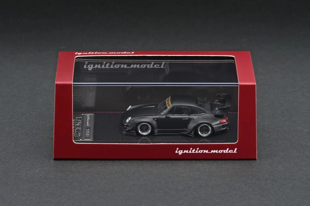 Ignition Model 1:64 Porsche 993 RWB in Matte Black - Image 3