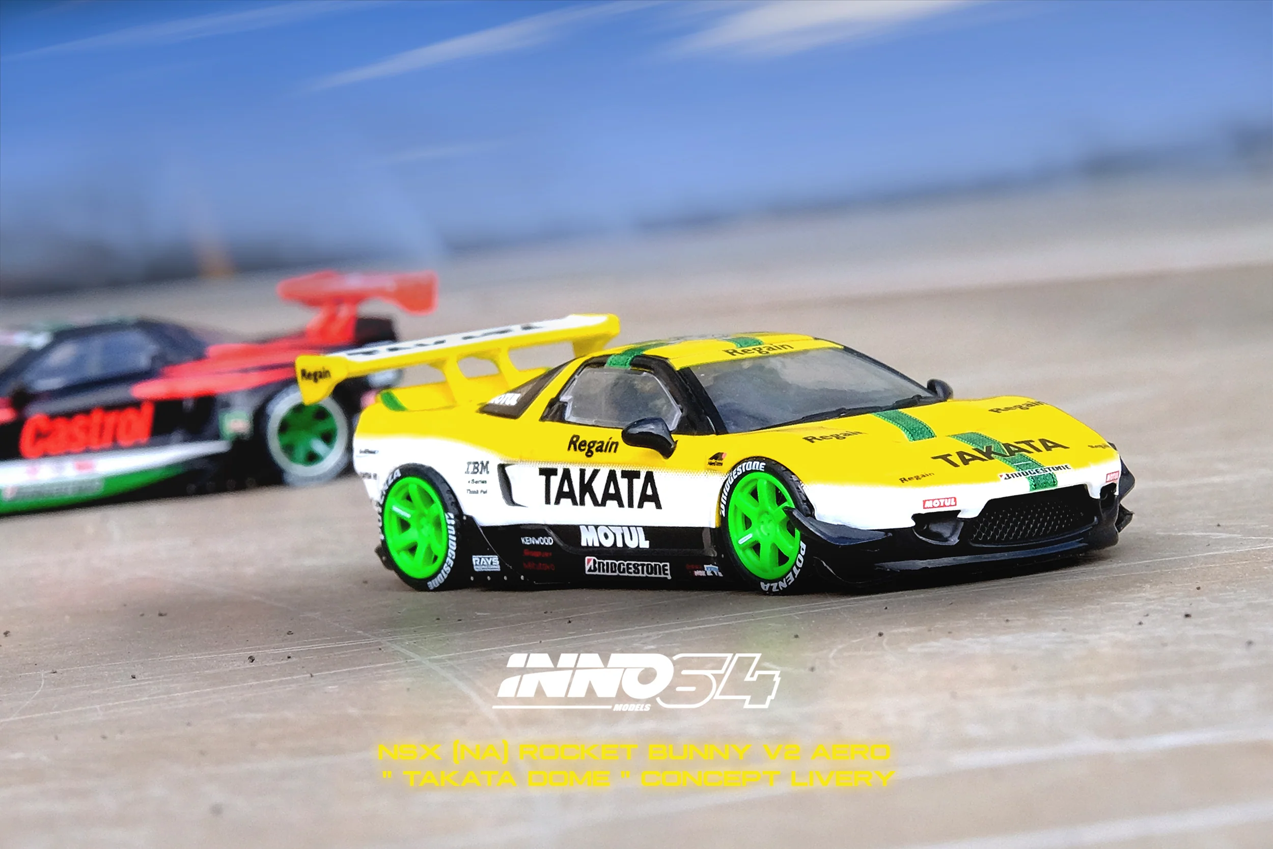 INNO64 1:64 Honda NSX (NA1) Auto Fashion Rocket Bunny V2 Aero "TAKATA DOME" Concept Livery - Image 5