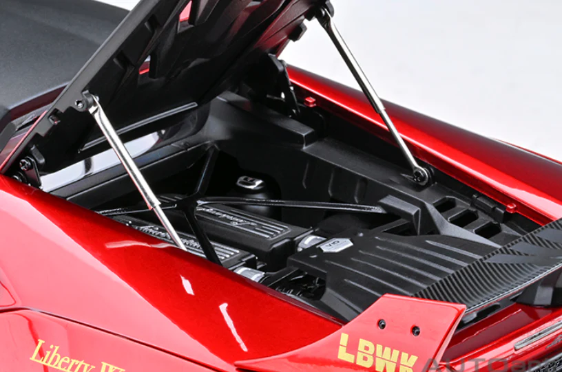AUTOart 1:18 Lamborghini Huracan GT LBWK Silhouette Works in Red - Image 5