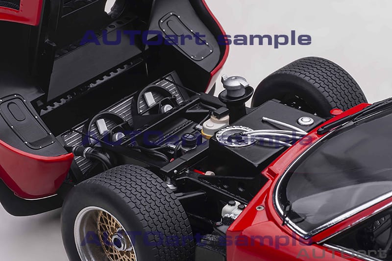 AUTOart 1:18 Lamborghini Miura JOTA SVR in Red - Image 4