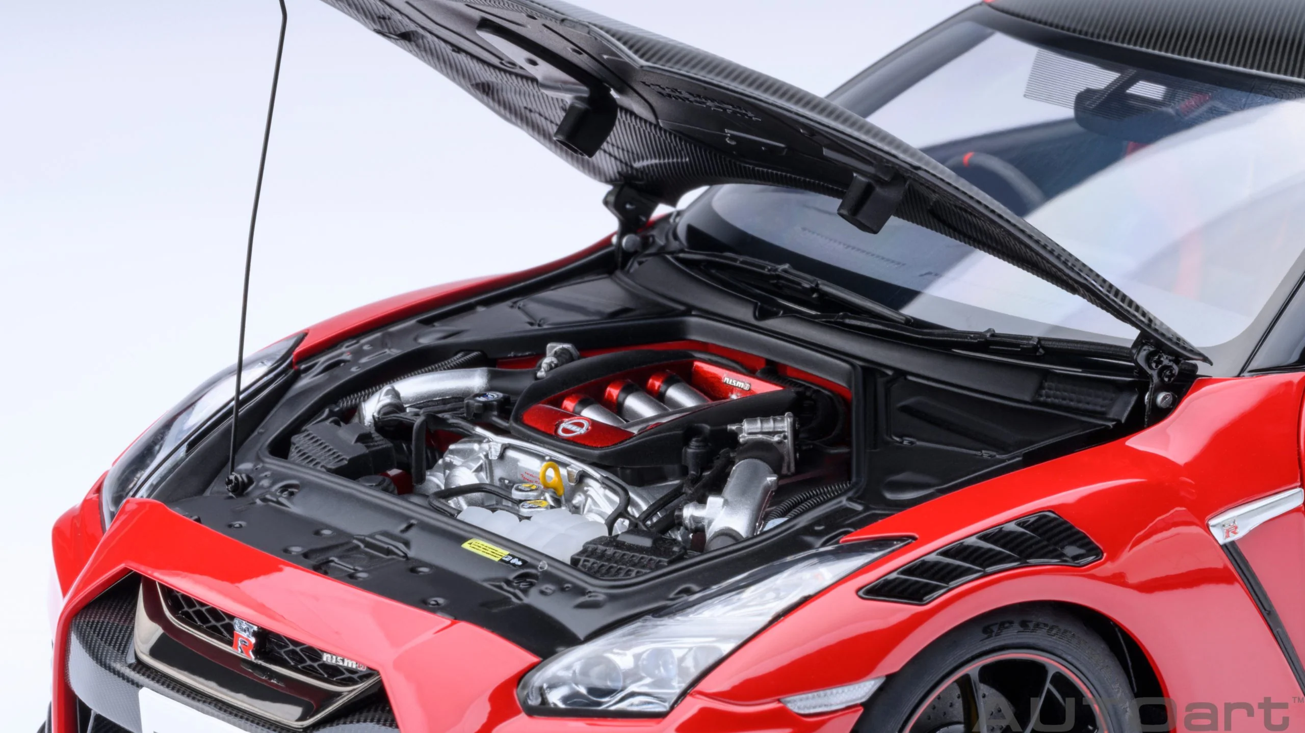 AUTOart 1:18 Nissan GT-R (R35) NISMO 2022 Special Edition in Vibrant Red - Image 6