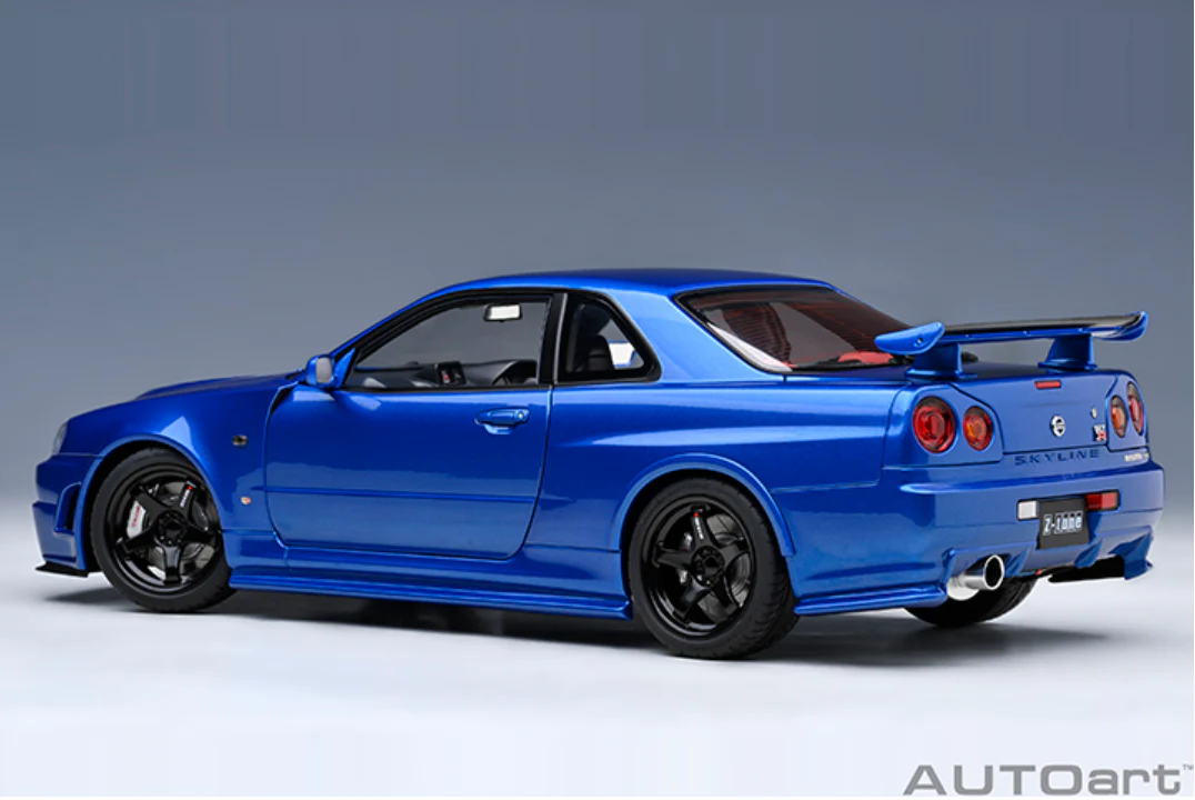 AUTOart 1:18 Nissan Skyline GT-R (R34) NISMO Z-Tune in Bayside Blue - Image 3