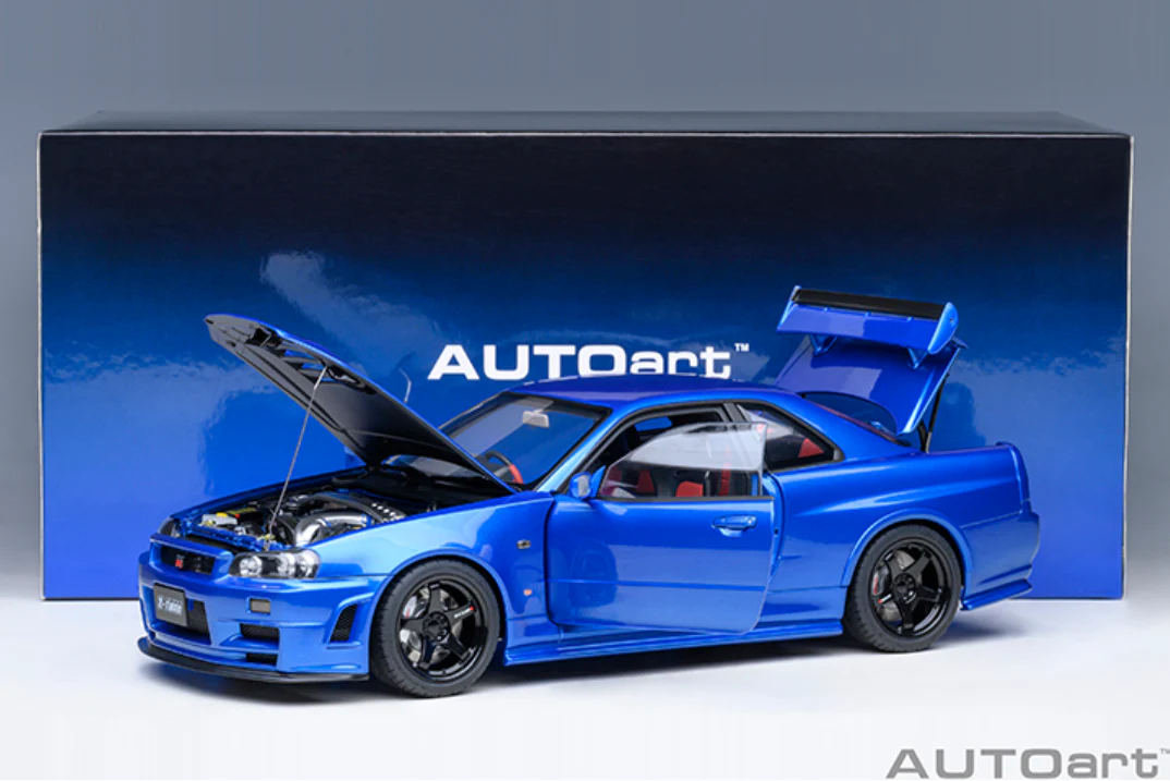 AUTOart 1:18 Nissan Skyline GT-R (R34) NISMO Z-Tune in Bayside Blue - Image 9