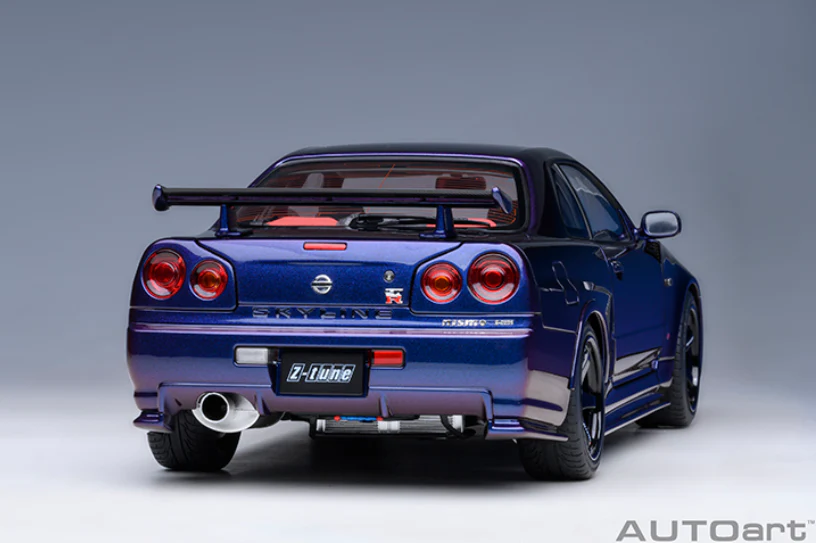 AUTOart 1:18 Nissan Skyline GT-R (R34) NISMO Z-Tune in Midnight Purple III - Image 2