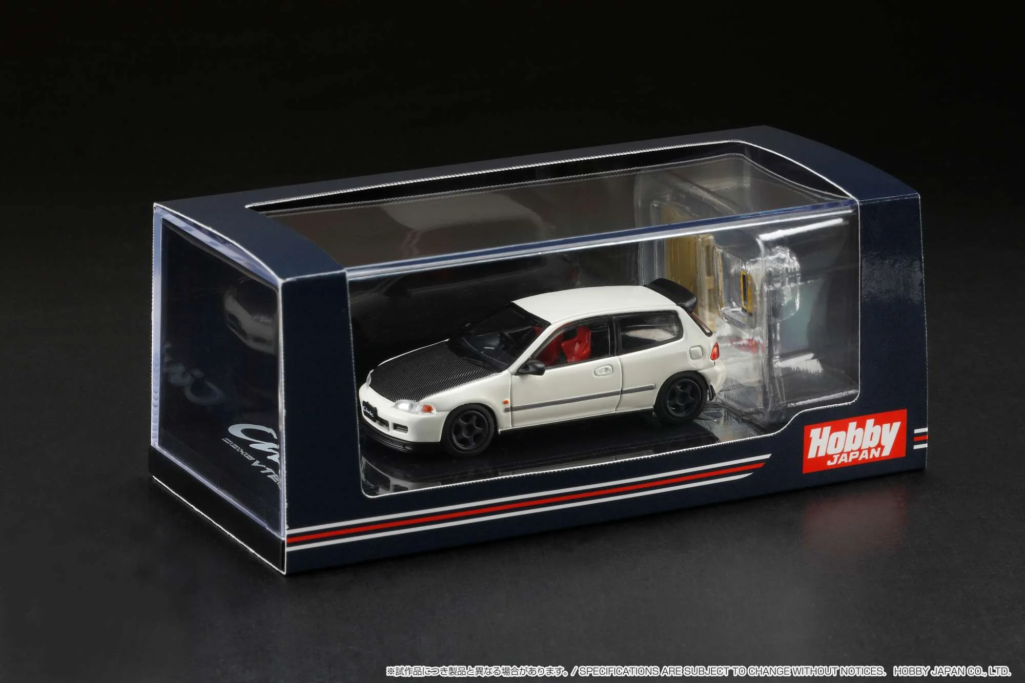 Hobby Japan 1:64 Honda Civic (EG6) Customized Version with Engine Display in White - Image 3