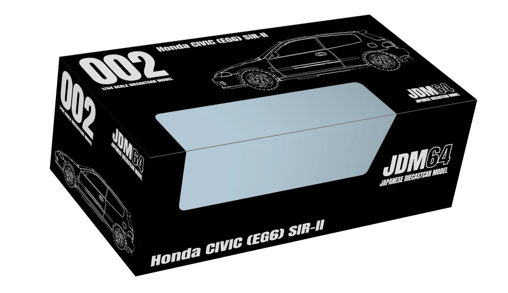 Hobby Japan 1:64 Honda Civic SiR-II (EG6) in Frost White - Image 3