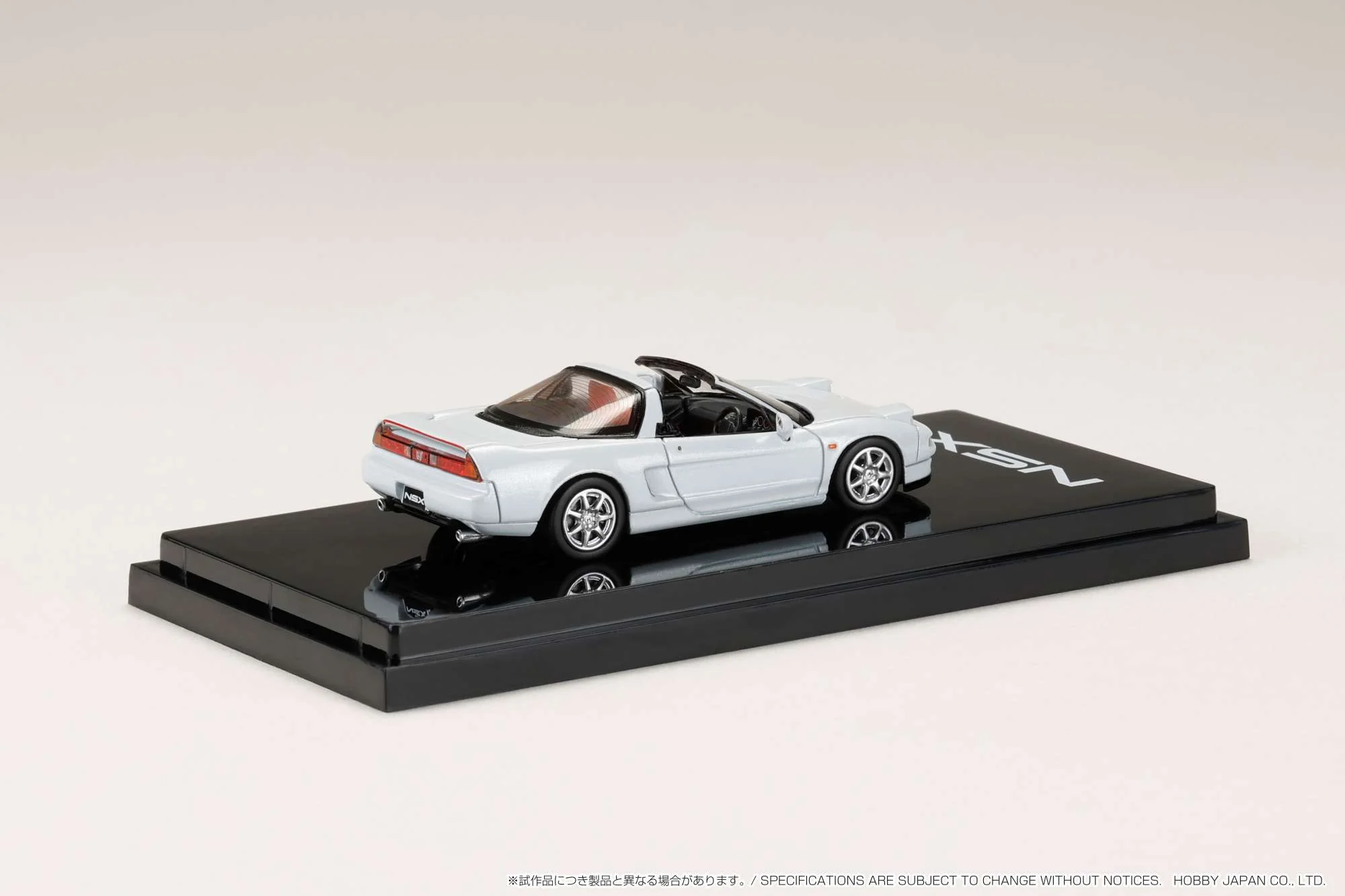 Hobby Japan 1:64 Honda NSX Type T with Detachable Roof in Platinum White Pearl - Image 2