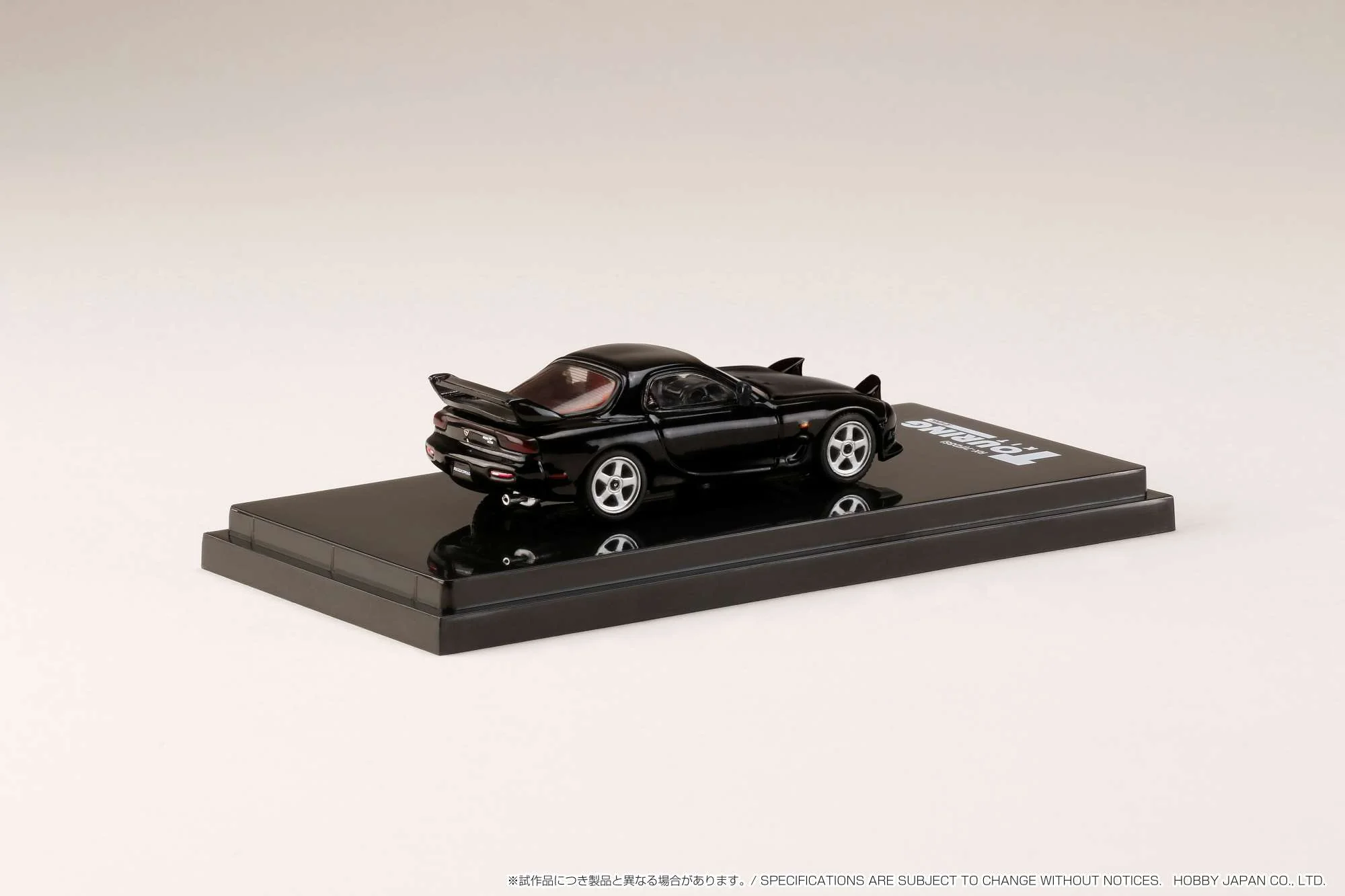 Hobby Japan 1:64 Mazda RX-7 Efini (FD3S) A-Spec Customized Ver. in Brilliant Black - Image 2