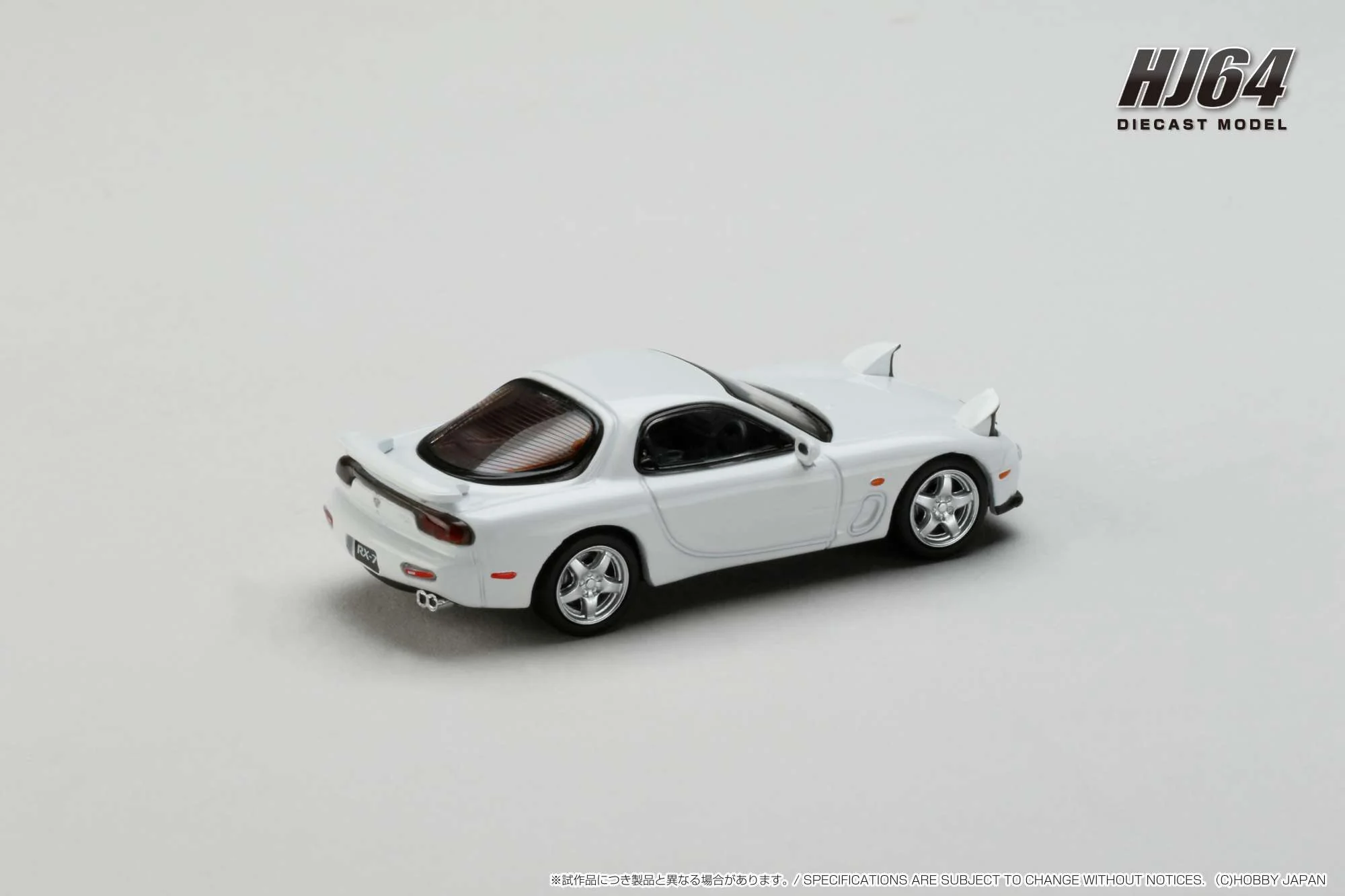 Hobby Japan 1:64 Mazda RX-7 (FD3S) Efini Type RS in Pure White - Image 3