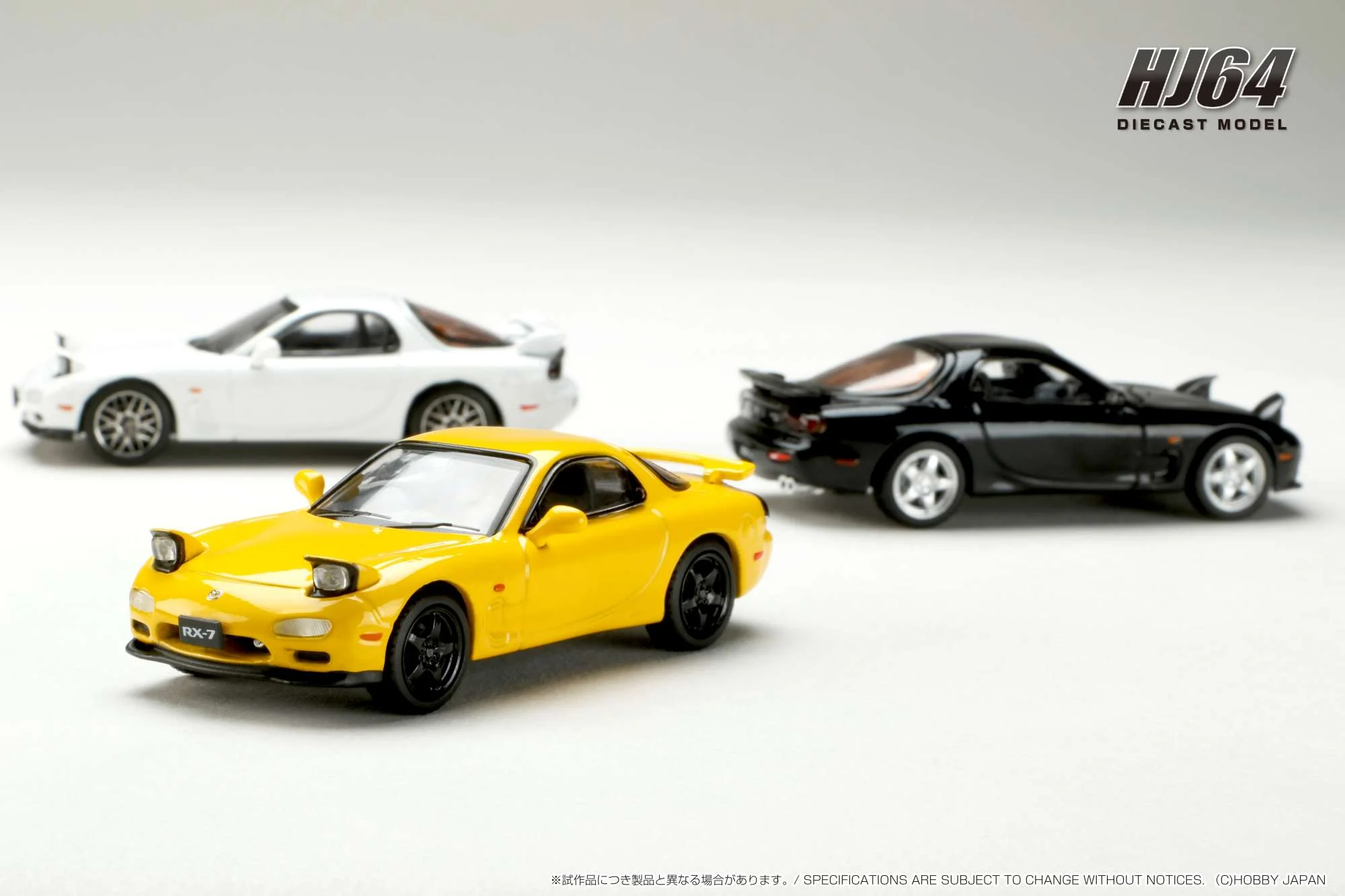 Hobby Japan 1:64 Mazda RX-7 (FD3S) Efini Type RS in Pure White - Image 4