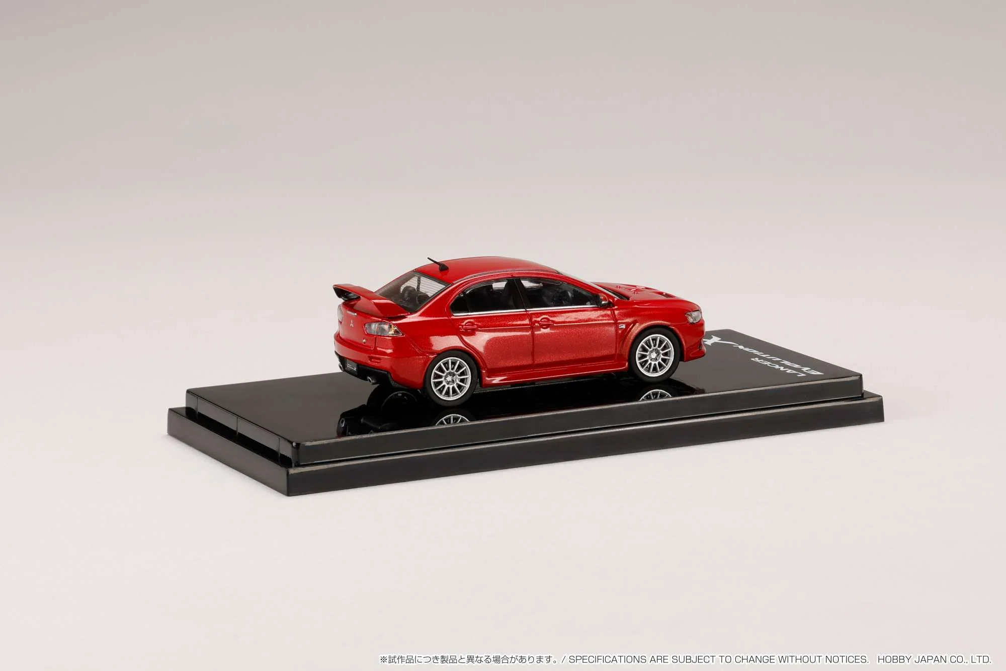 Hobby Japan 1:64 Mitsubishi Lancer Evolution X in Red Metallic - Image 2