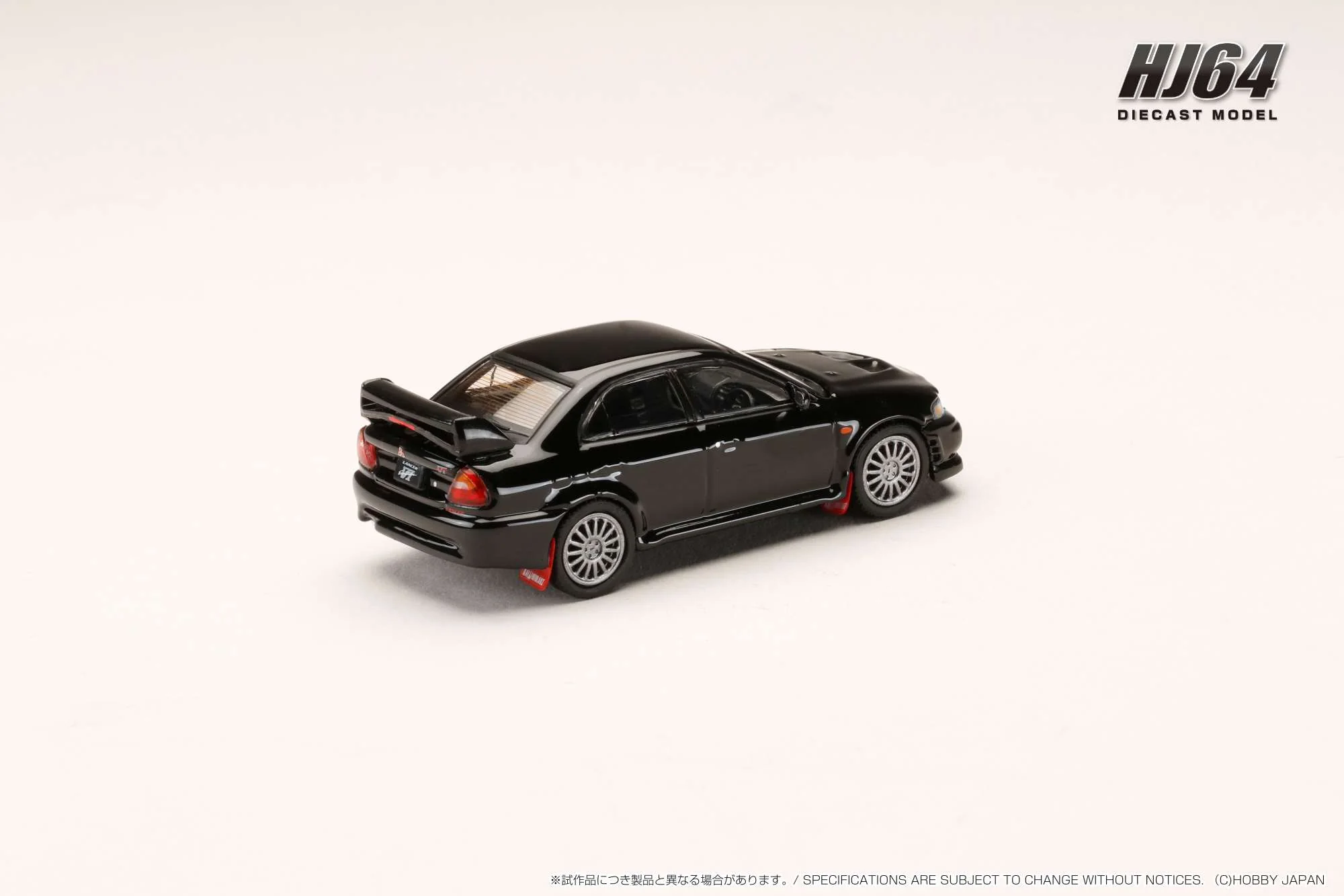 Hobby Japan 1:64 Mitsubishi Lancer GSR EVO VI 1999 with Mud Flap in Pyreness Black - Image 2