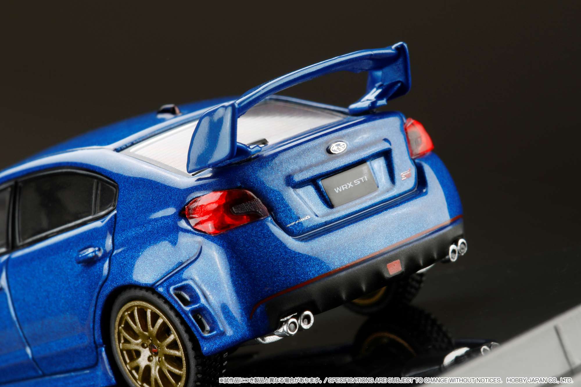 Hobby Japan 1:64 Subaru WRX STI EJ20 Final Edition With Engine Display Model in WR Blue Pearl - Image 5