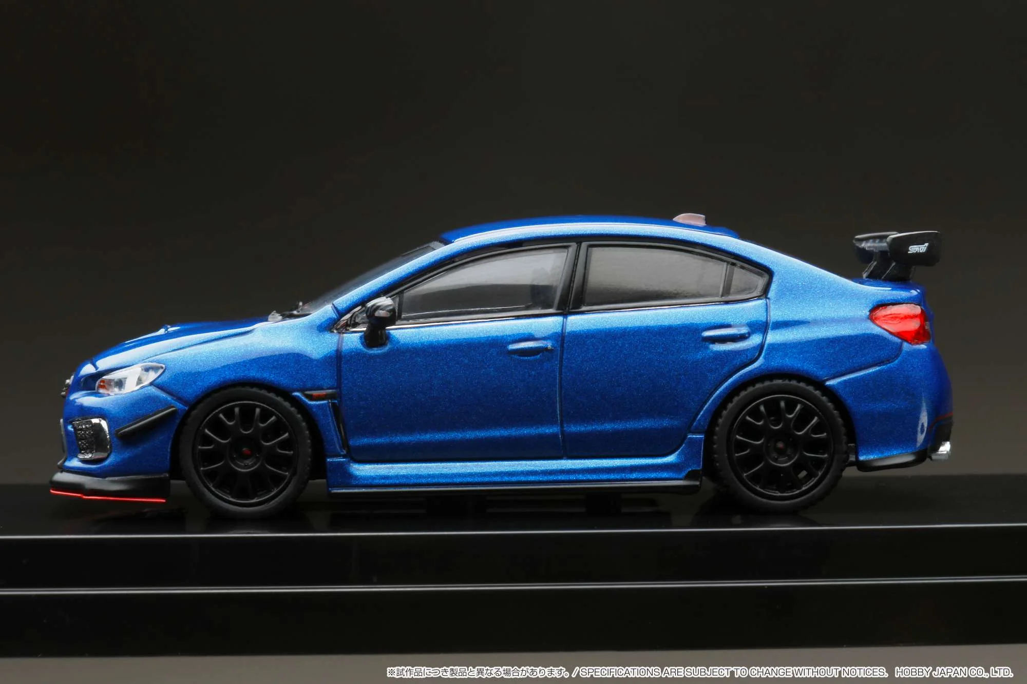 Hobby Japan 1:64 Subaru WRX STI RA-R Full-Option / With Engine Display Model in WR Blue Pearl - Image 7