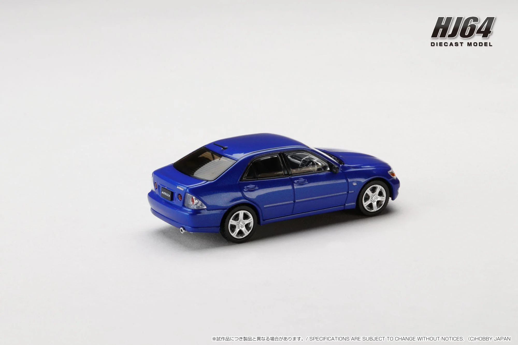 Hobby Japan 1:64 Toyota ALTEZZA RS200 (E10) 1998 in Blue Mica - Image 2